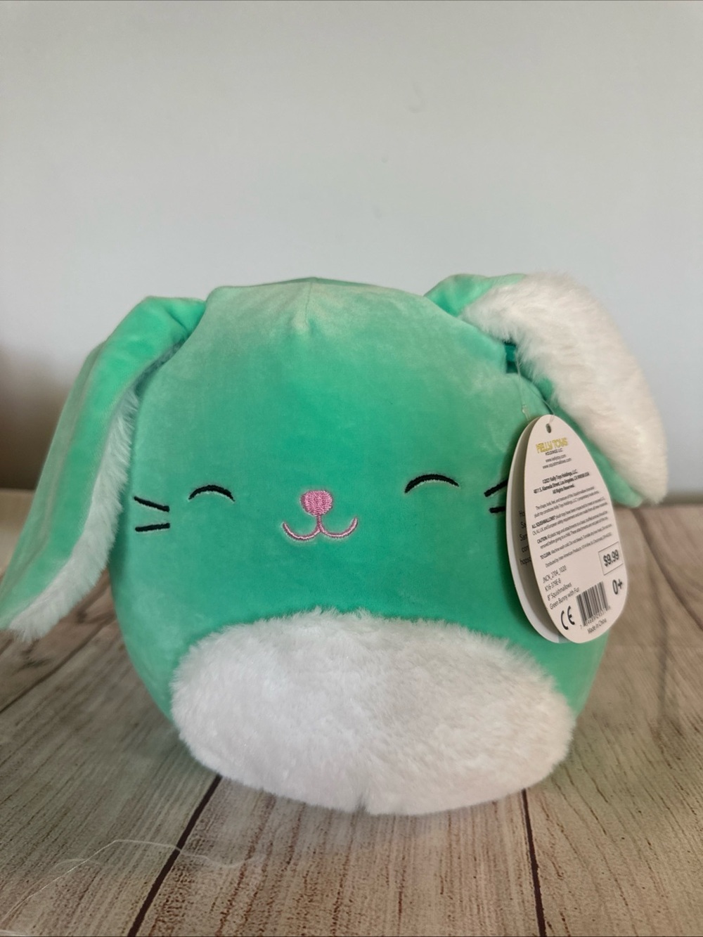 Mint Green Plush Bunny Squishmallow Style Sammy Bunny